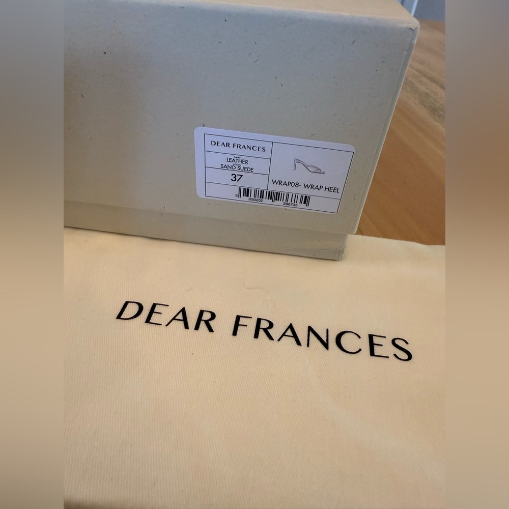 Dear Frances Suede Thong Heeled Sandal Size 37 - Picture 7 of 9